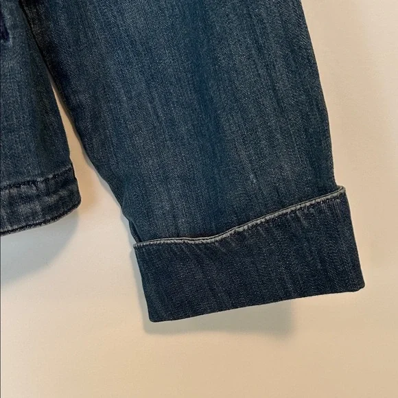 Chico's Platinum denim Studded Jean Jacket - Picture 5 of 10